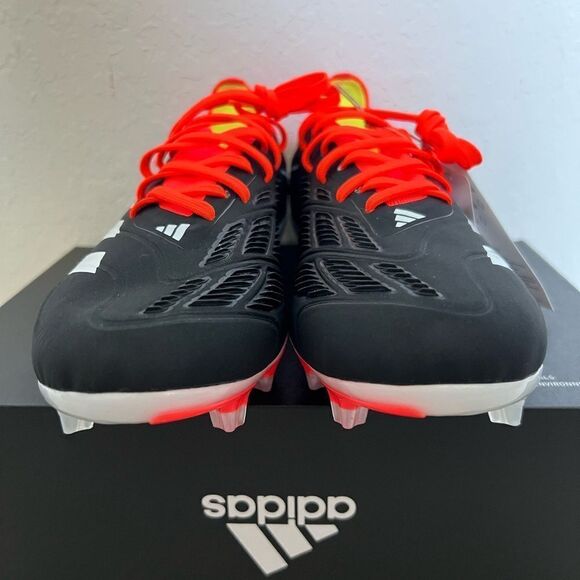 Adidas Predator 24 Pro FG Soccer Cleats Black Solar Red main image 8